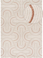 Carmel Cream-Terra Geometric Rug 240X340 cm