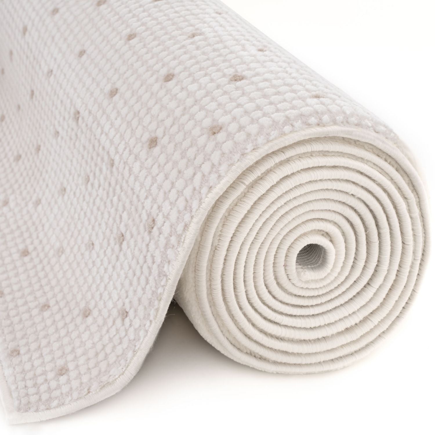 Carmel Cream-Beige Dots Rug