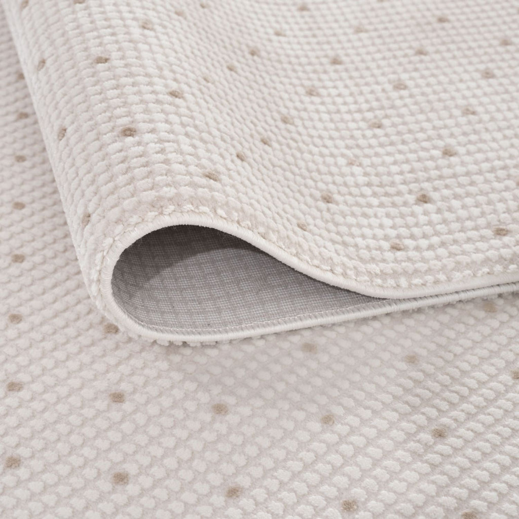 Carmel Cream-Beige Dots Rug