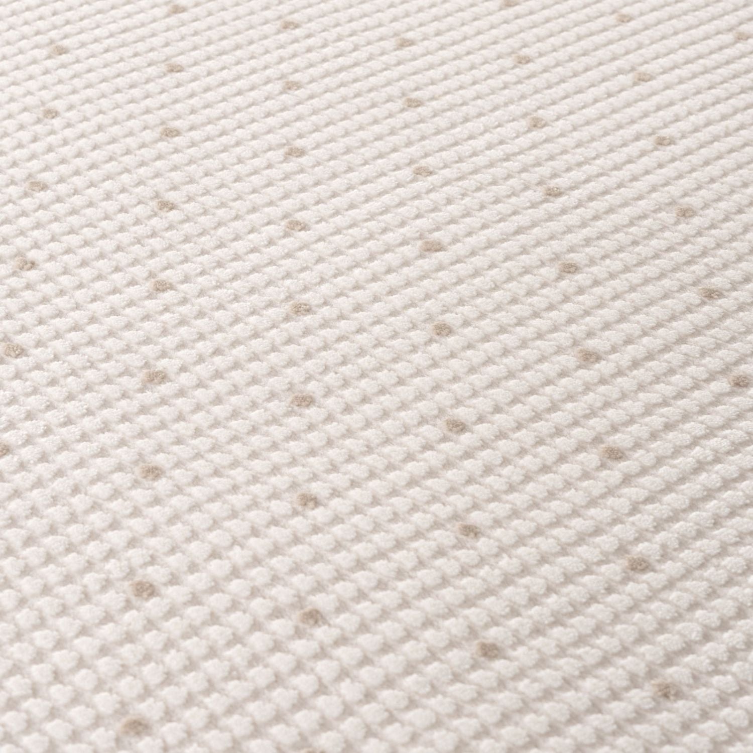 Carmel Cream-Beige Dots Rug