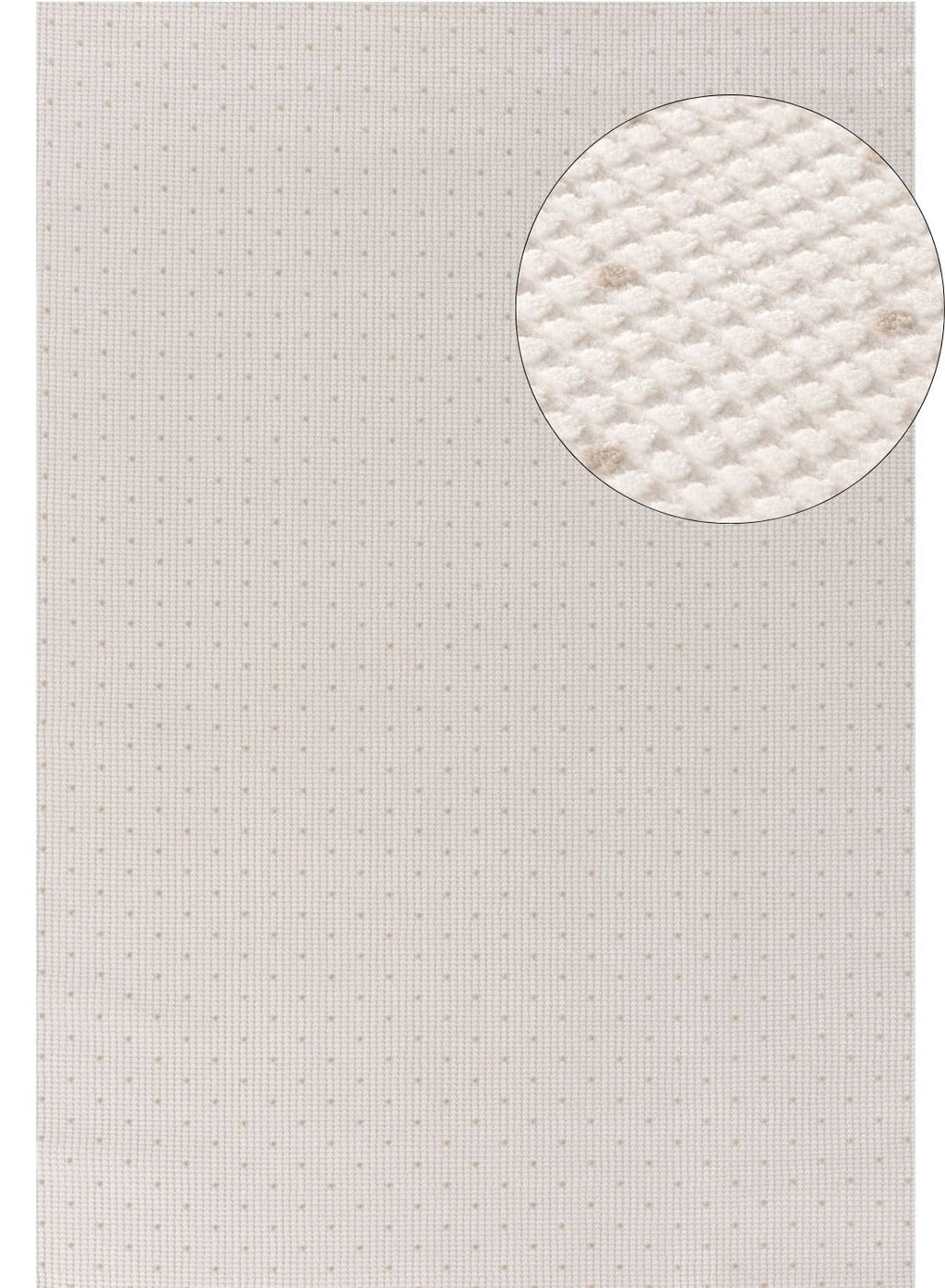Carmel Cream-Beige Dots Rug