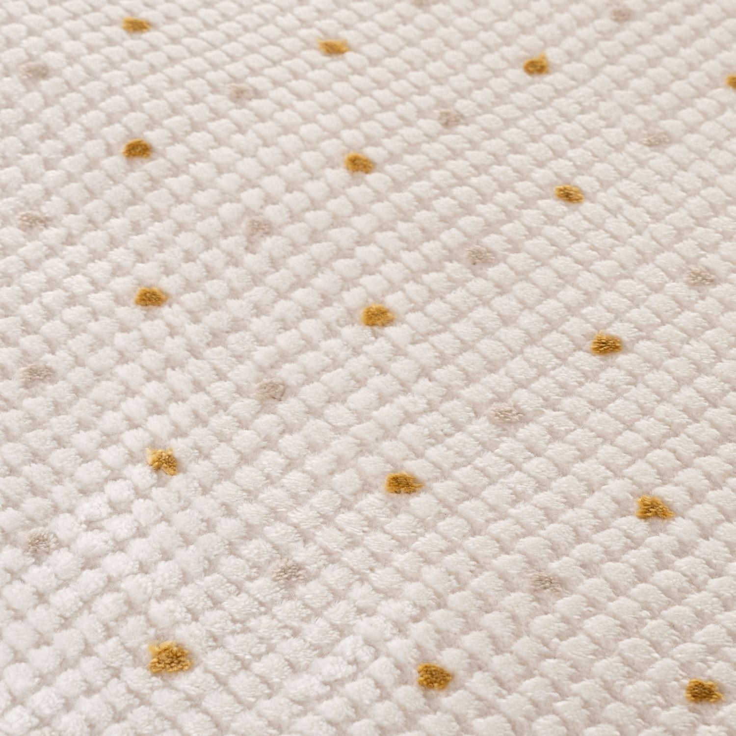 Carmel Cream-Gold Dots Rug