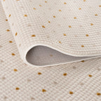 Carmel Cream-Gold Dots Rug