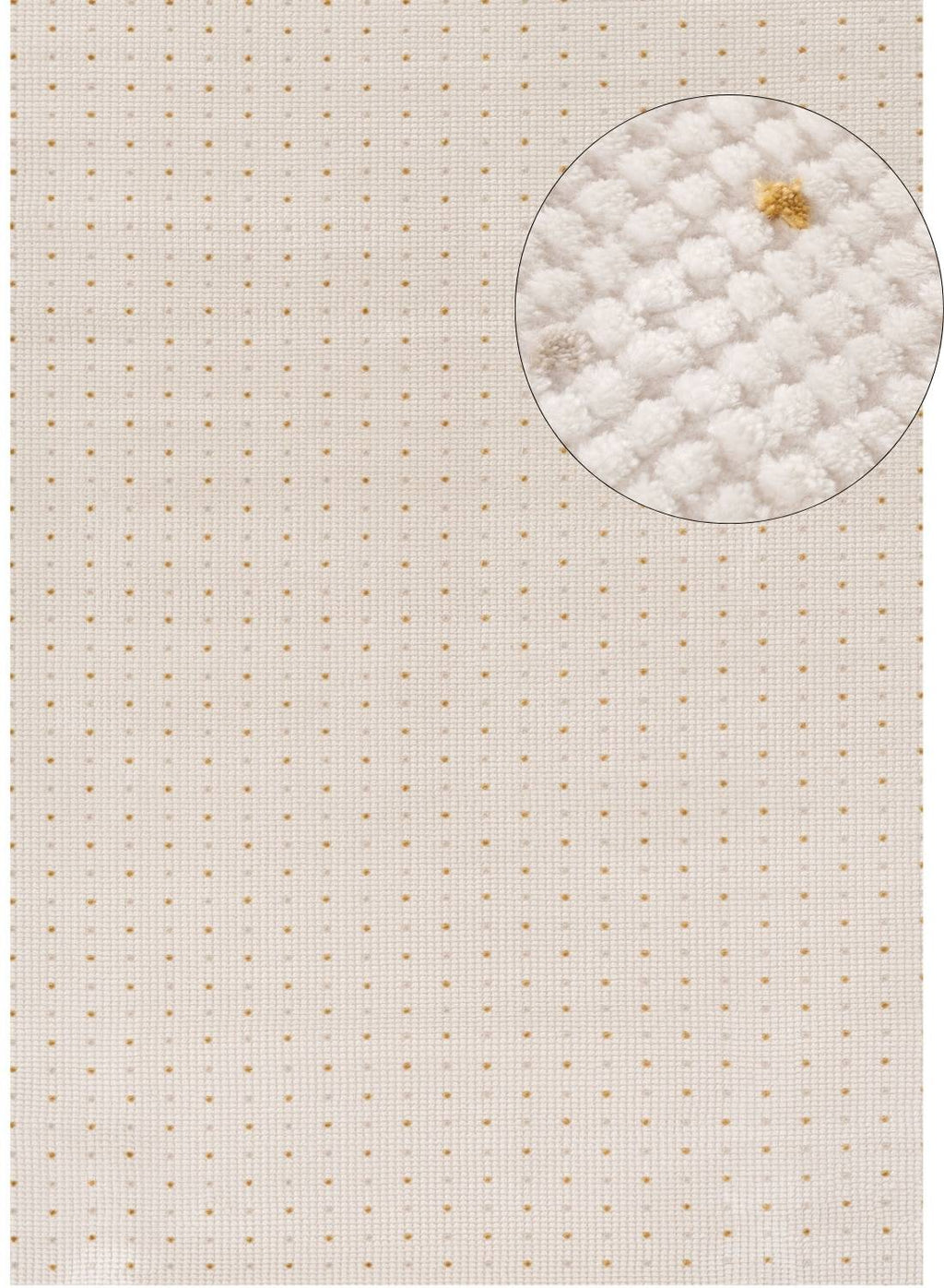Carmel Cream-Gold Dots Rug