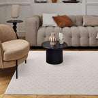 Carmel Cream-Grey Dots Rug