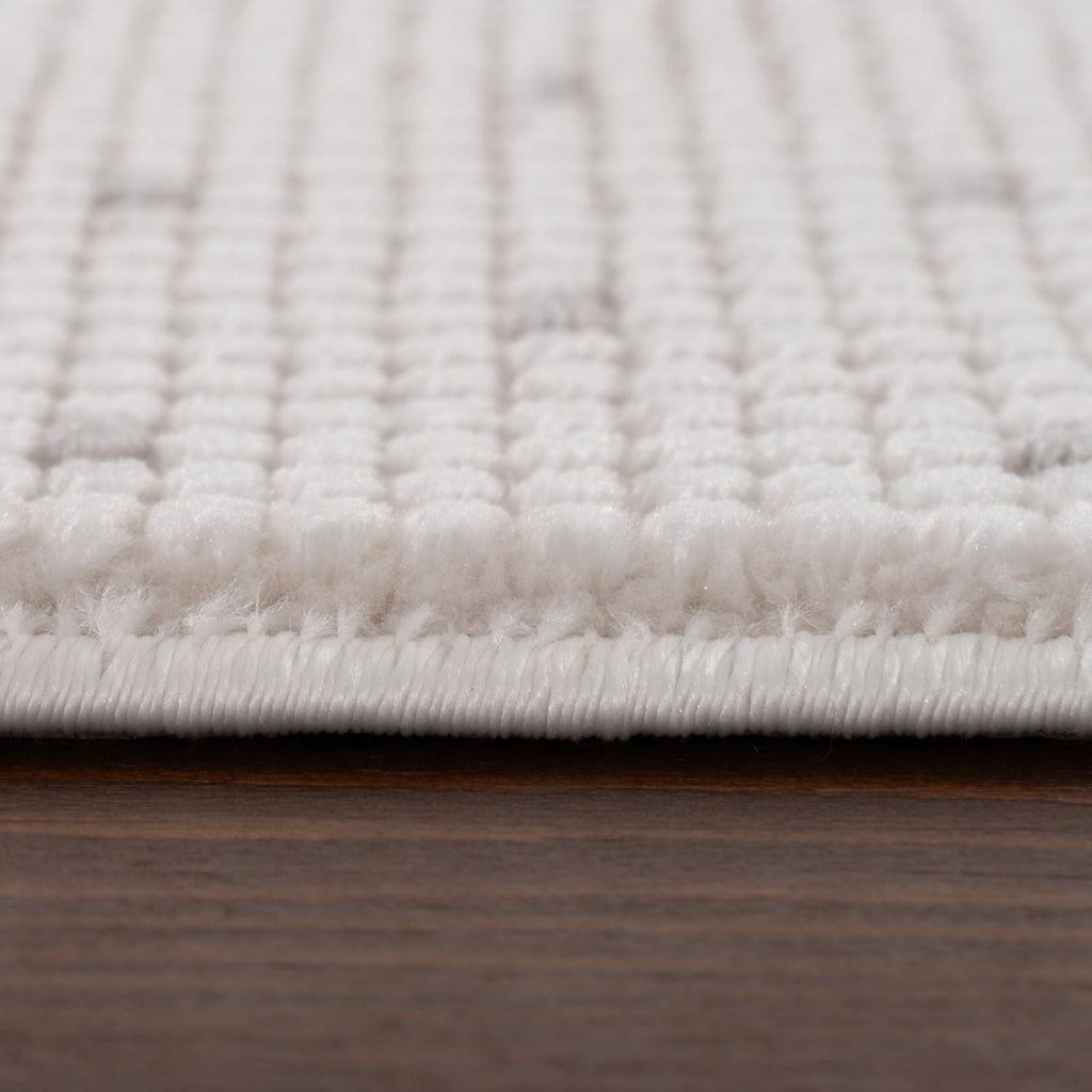 Carmel Cream-Grey Dots Rug