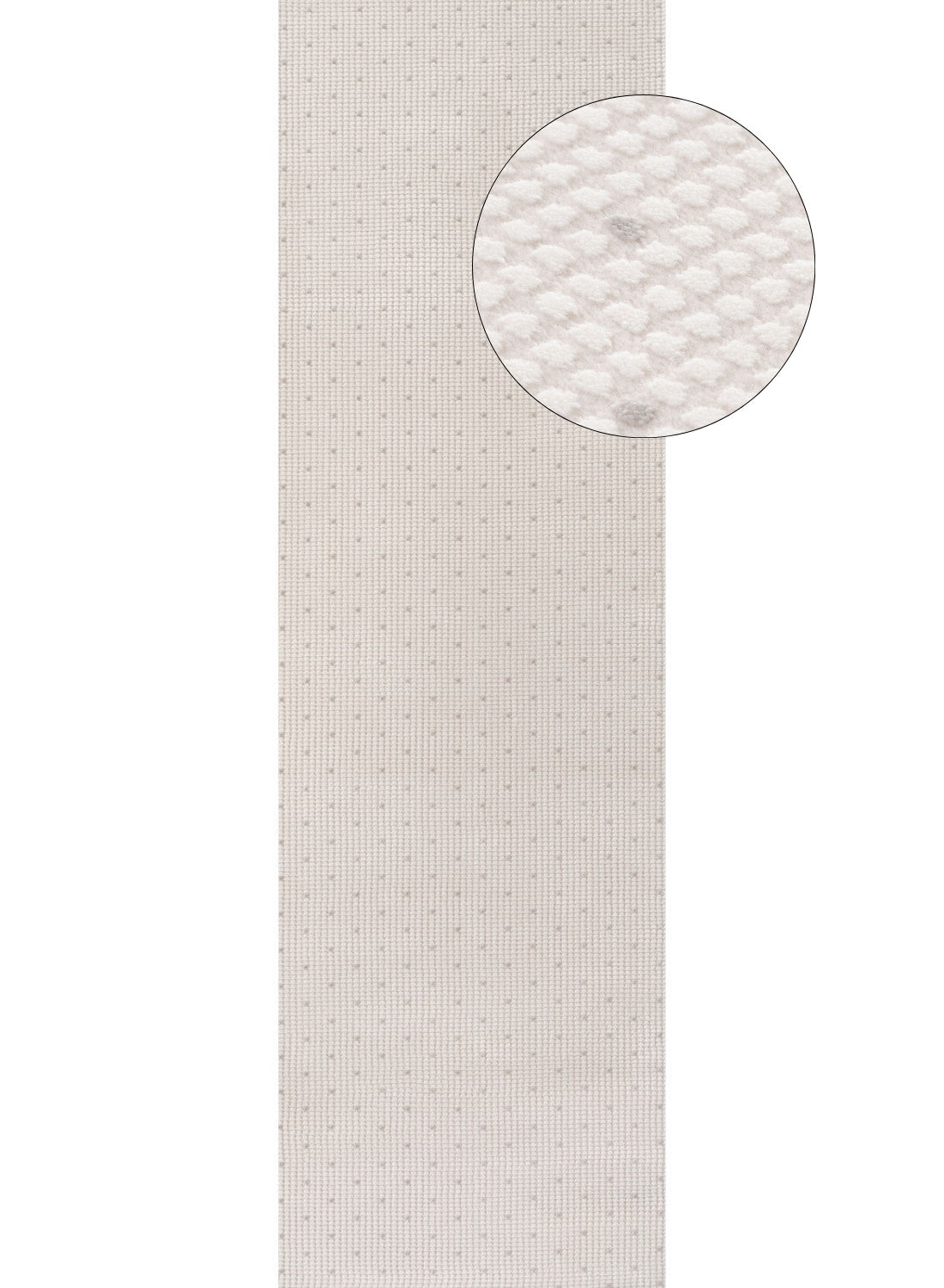 Carmel Cream-Grey Dots Rug 80X300 cm