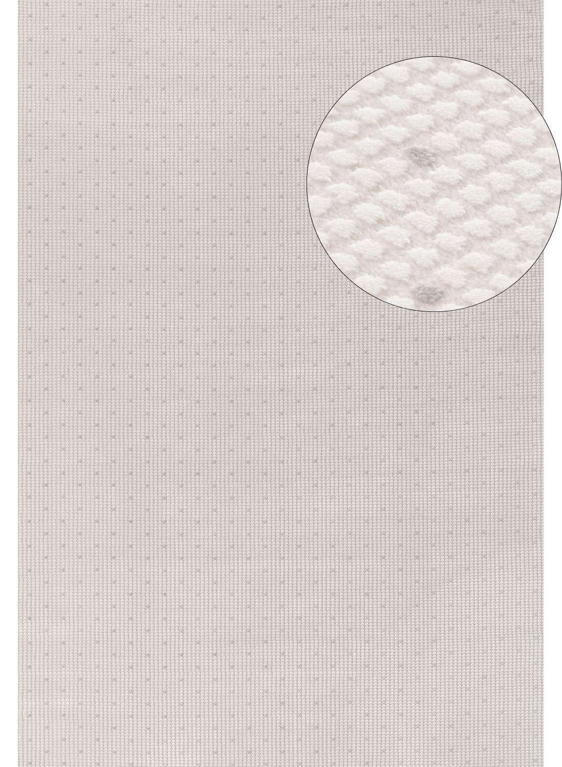 Carmel Cream-Grey Dots Rug