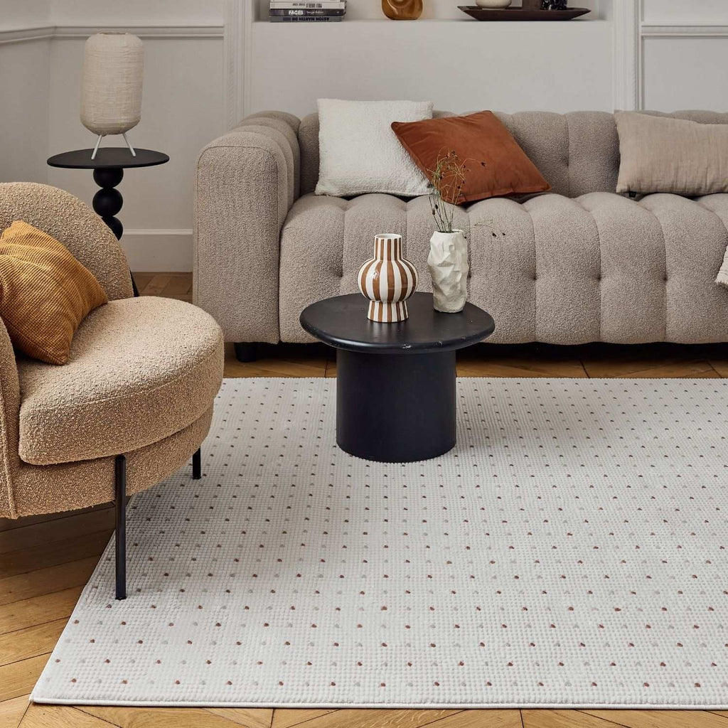 Carmel Cream-Terra Dots Rug
