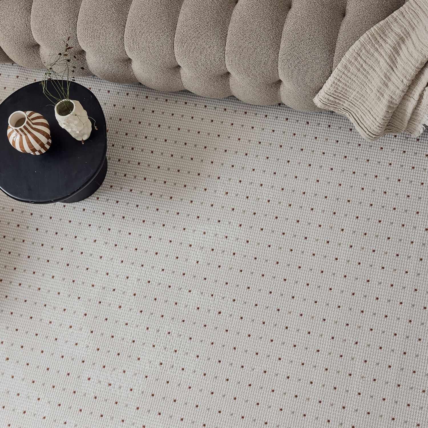 Carmel Cream-Terra Dots Rug