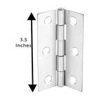 3.5inch Heavy Duty Butt Hinges with Satin Nickel Plated Finish Door Hinges