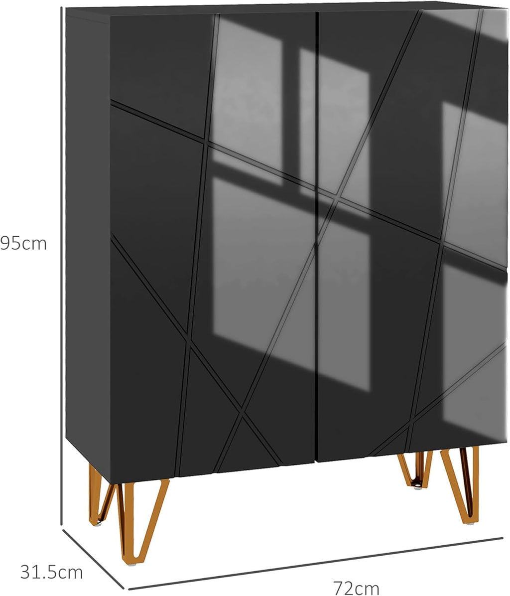 Shoe Storage Cabinet with Soft-Close Hinges and Adjust Shelves