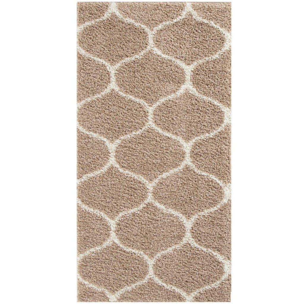 Moroccan Beige Shaggy Rug