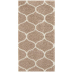 Moroccan Beige Shaggy Rug