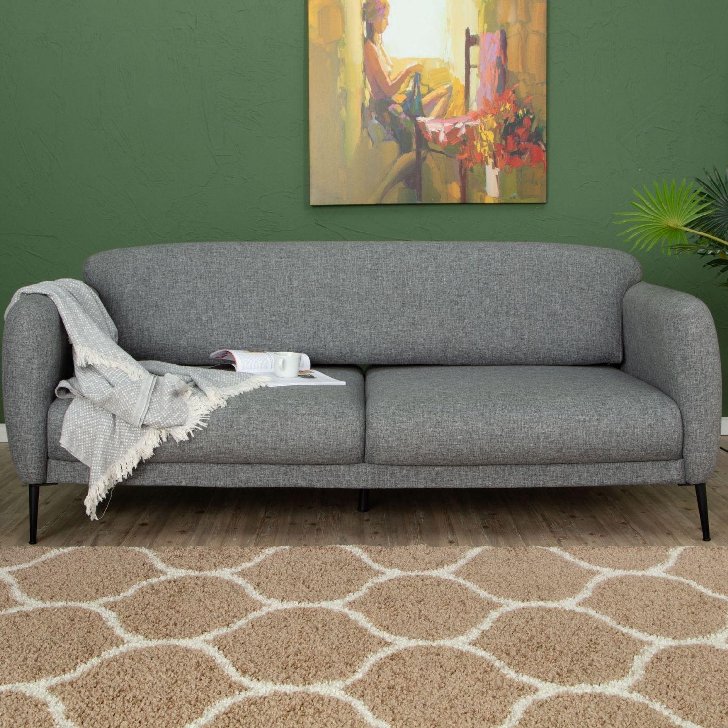 Moroccan Beige Shaggy Rug