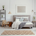 Moroccan Beige Shaggy Rug