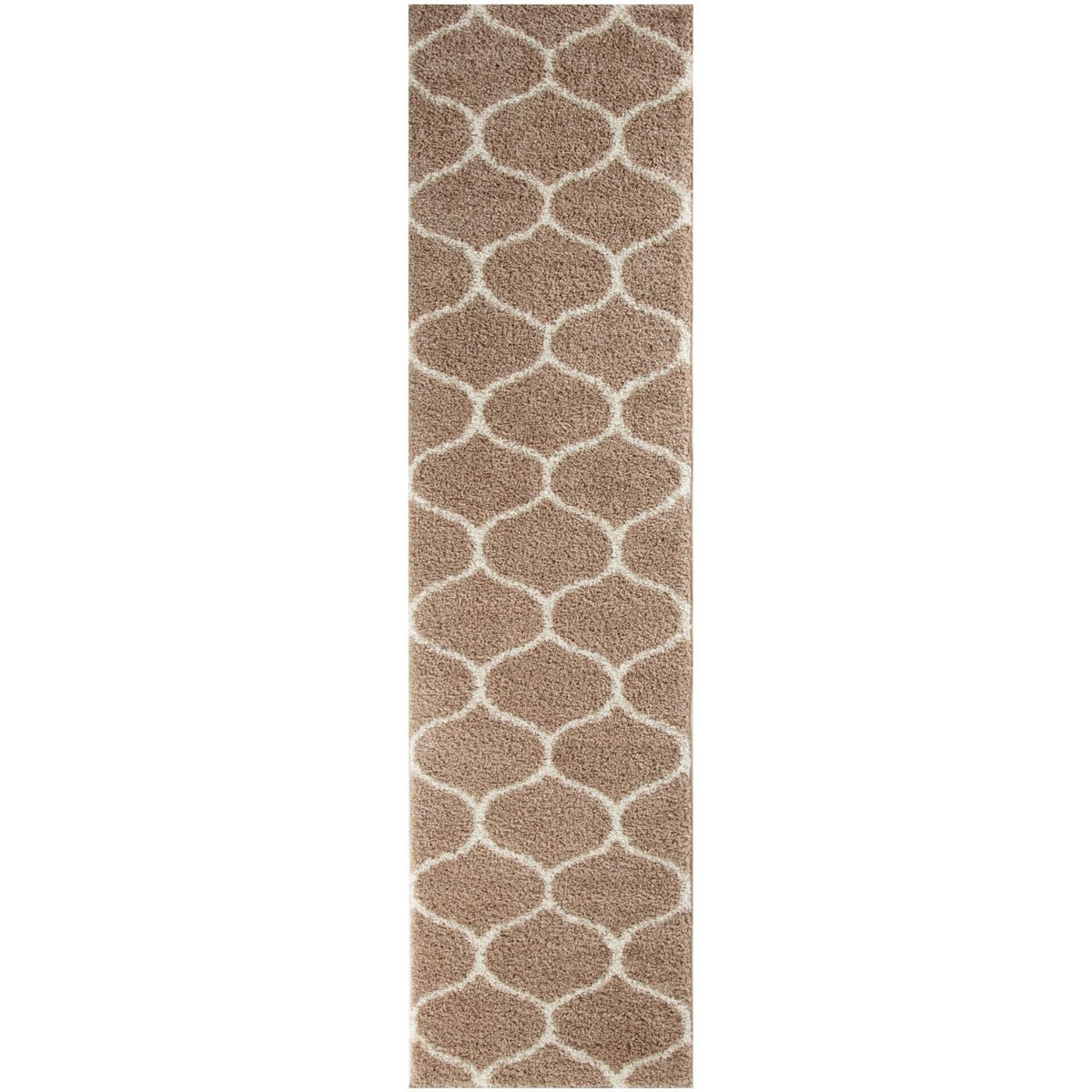 Moroccan Beige Shaggy Rug 80X300 cm