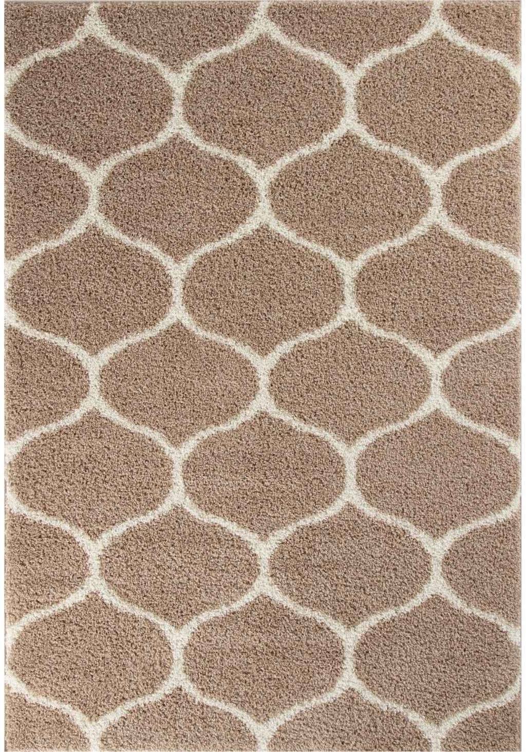 Moroccan Beige Shaggy Rug
