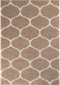 Moroccan Beige Shaggy Rug