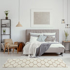 Moroccan Ivory Shaggy Rug