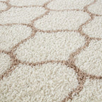 Moroccan Ivory Shaggy Rug
