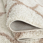 Moroccan Ivory Shaggy Rug