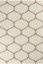 Moroccan Ivory Shaggy Rug