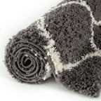 Moroccan Dark Grey Shaggy Rug