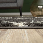 Moroccan Dark Grey Shaggy Rug
