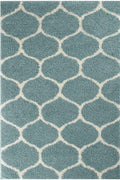 Moroccan Duck Egg Blue Shaggy Rug