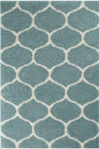 Moroccan Duck Egg Blue Shaggy Rug