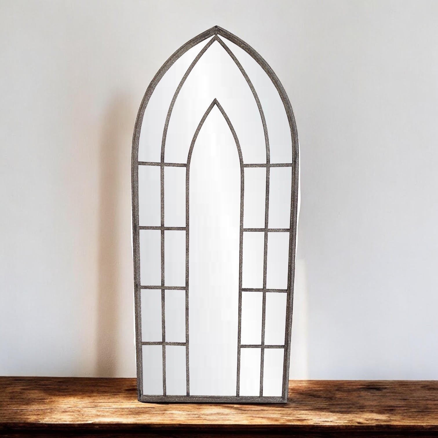 116cm Metal Window Wall Mirror