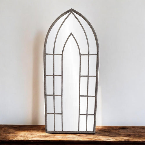 116cm Metal Window Wall Mirror