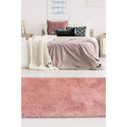 Soft Washable Pink Shaggy Rug