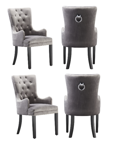 LUX Velvet Dining Chair (with armrests)