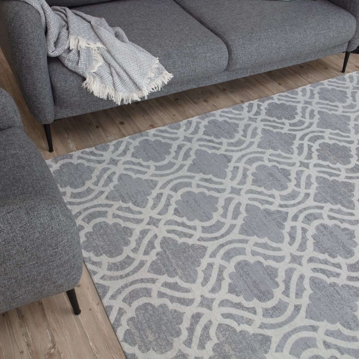 Washable Rug Carina Grey