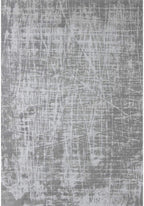 Grey Striped Washable Flatweave Rug