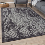 Washable Rug Carina Black