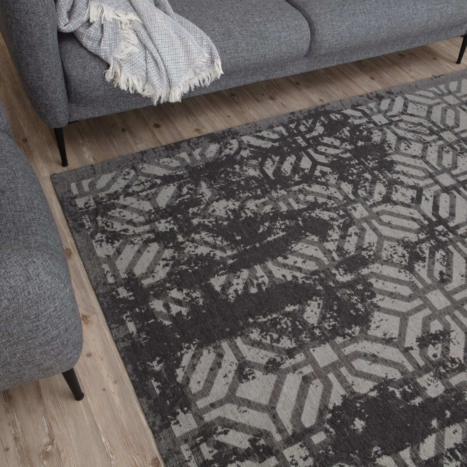 Washable Rug Carina Black