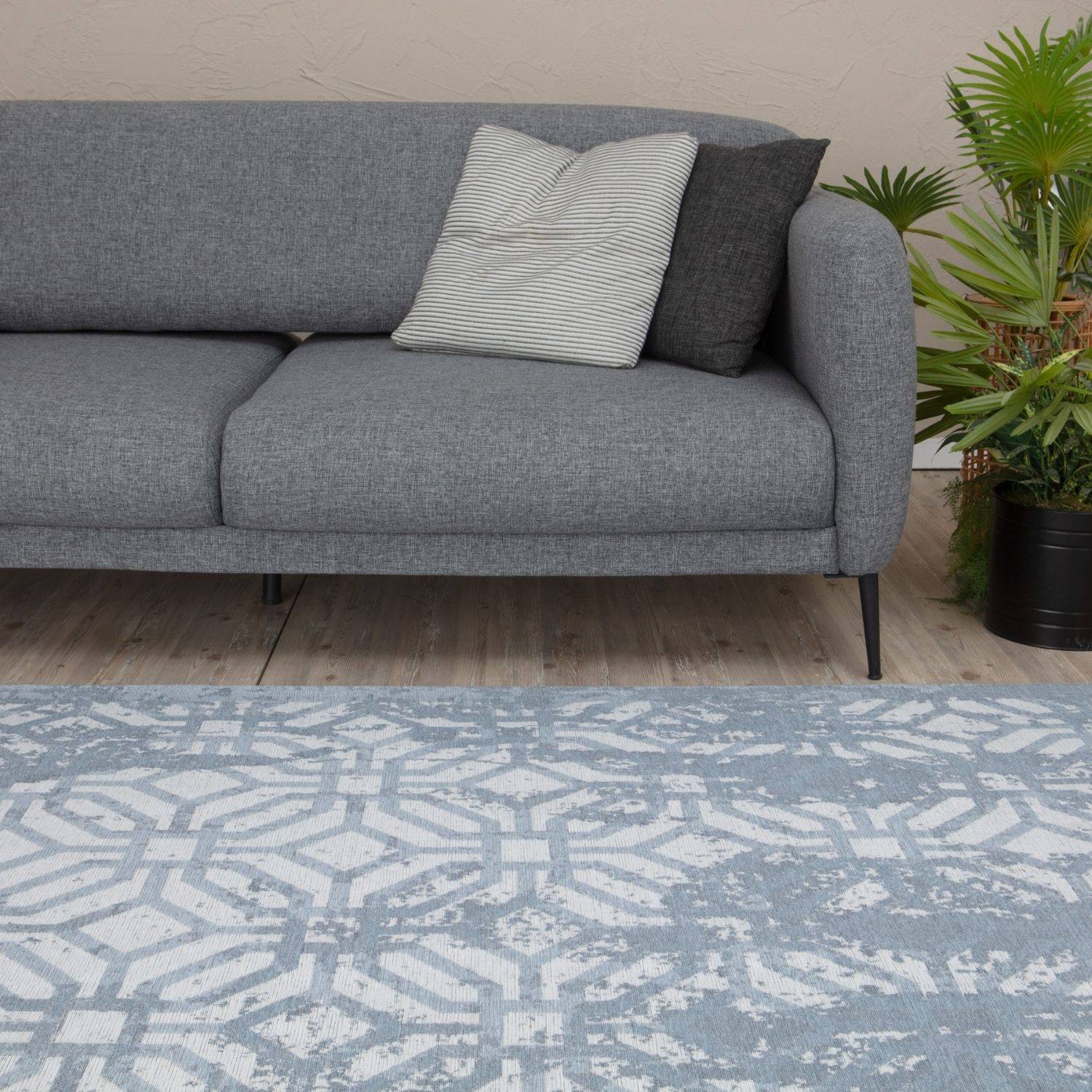 Washable Rug Carina Blue