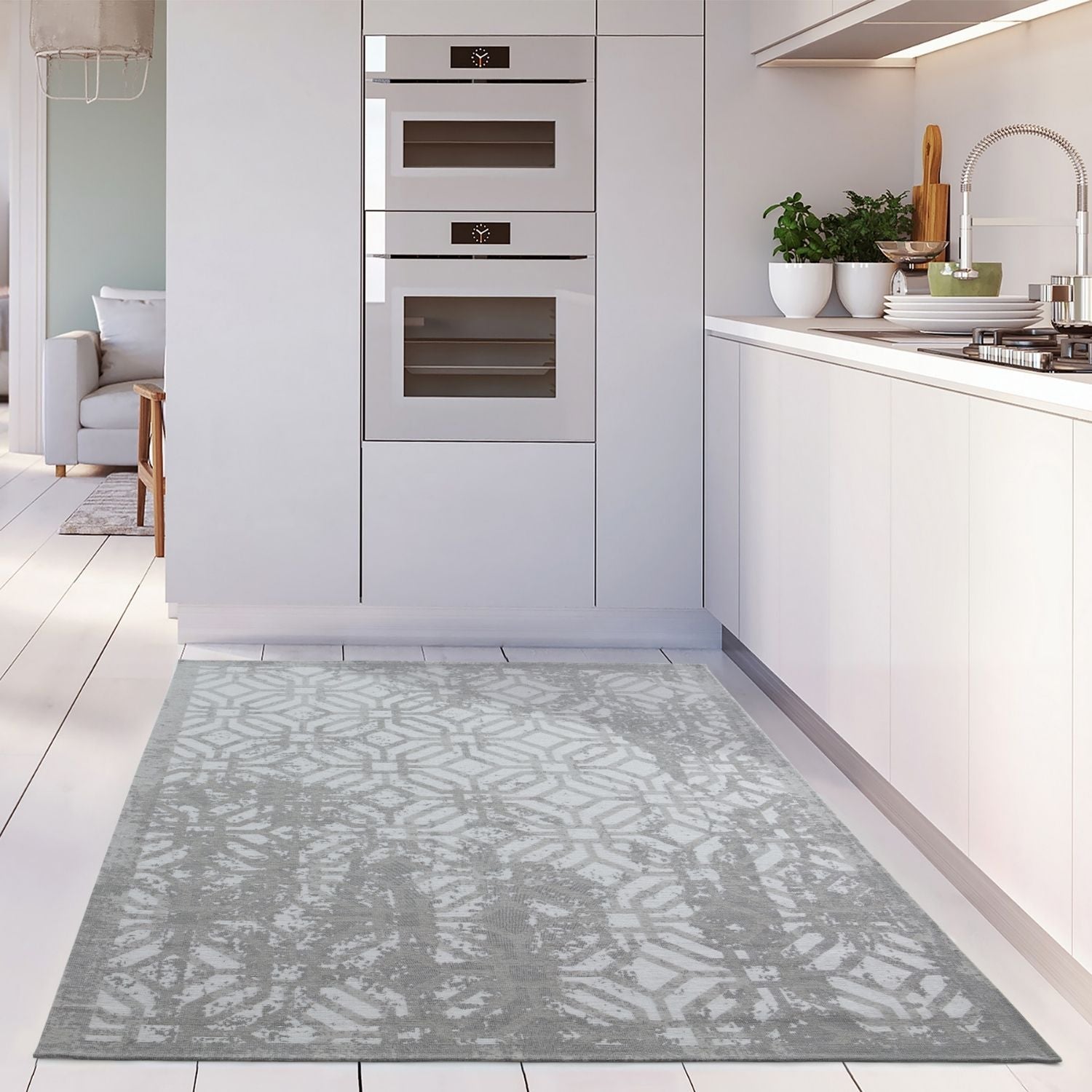 Washable Rug Carina Grey