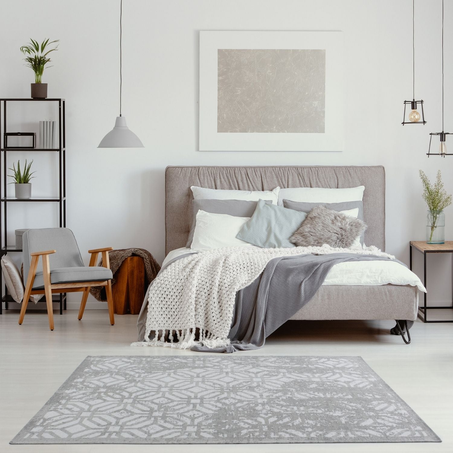 Washable Rug Carina Grey