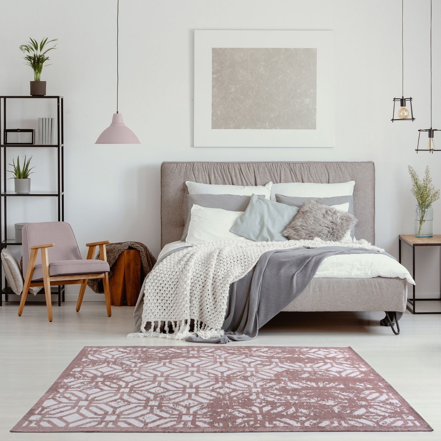 Washable Rug Carina Pink