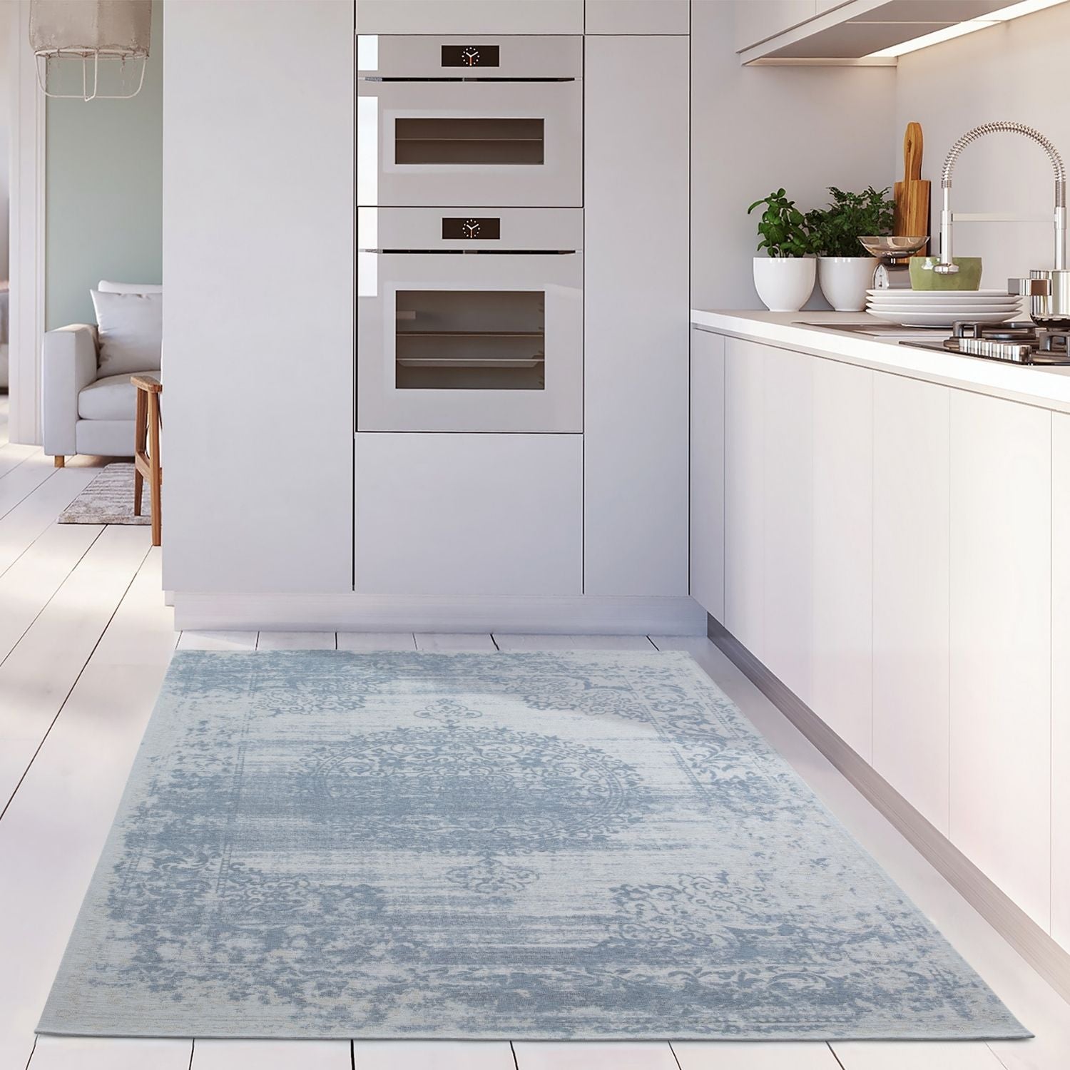 Washable Rug Carina Blue