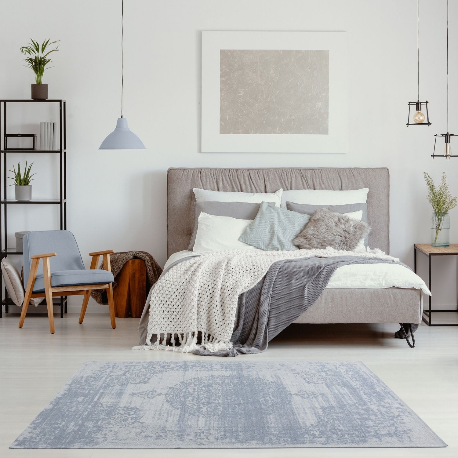 Washable Rug Carina Blue