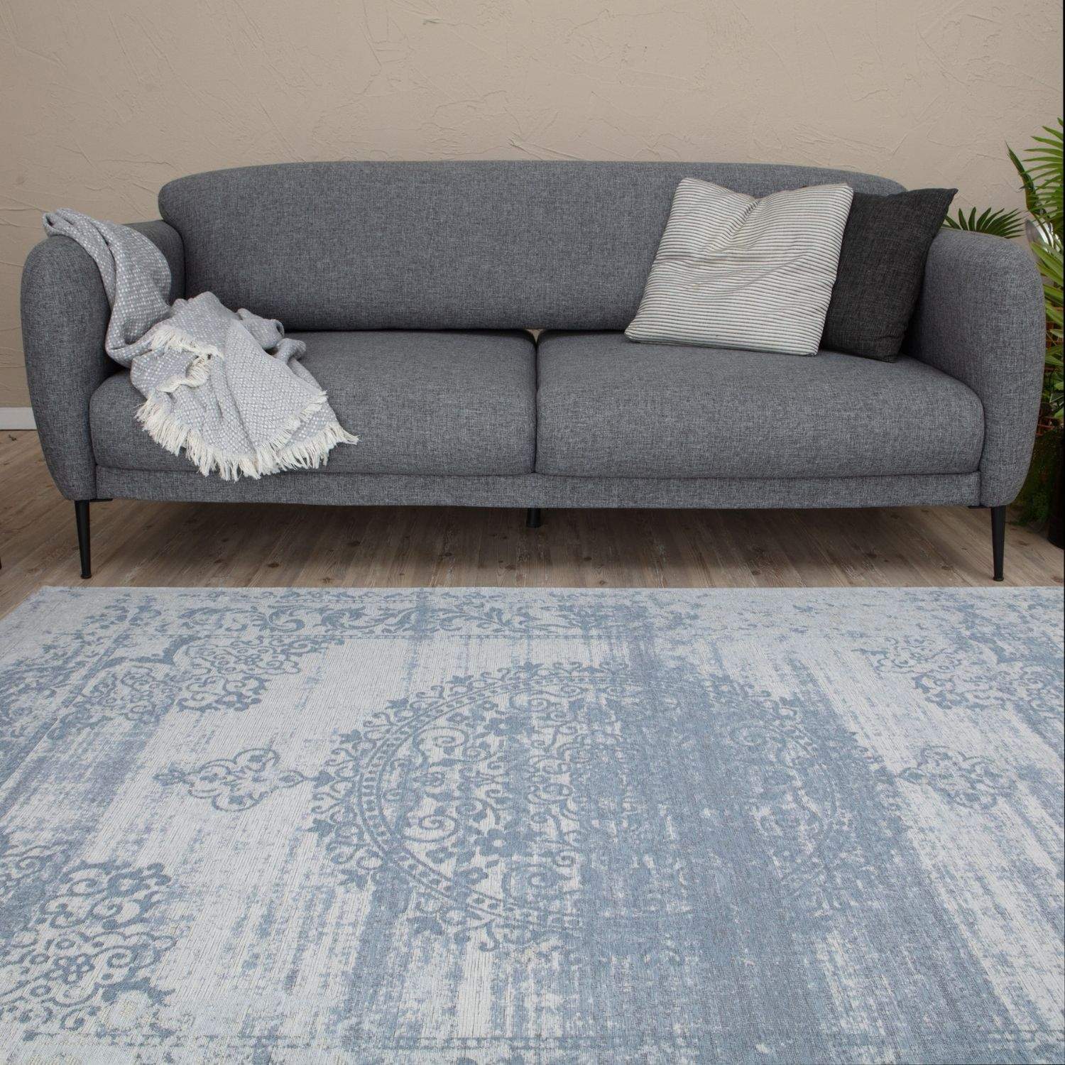 Washable Rug Carina Blue