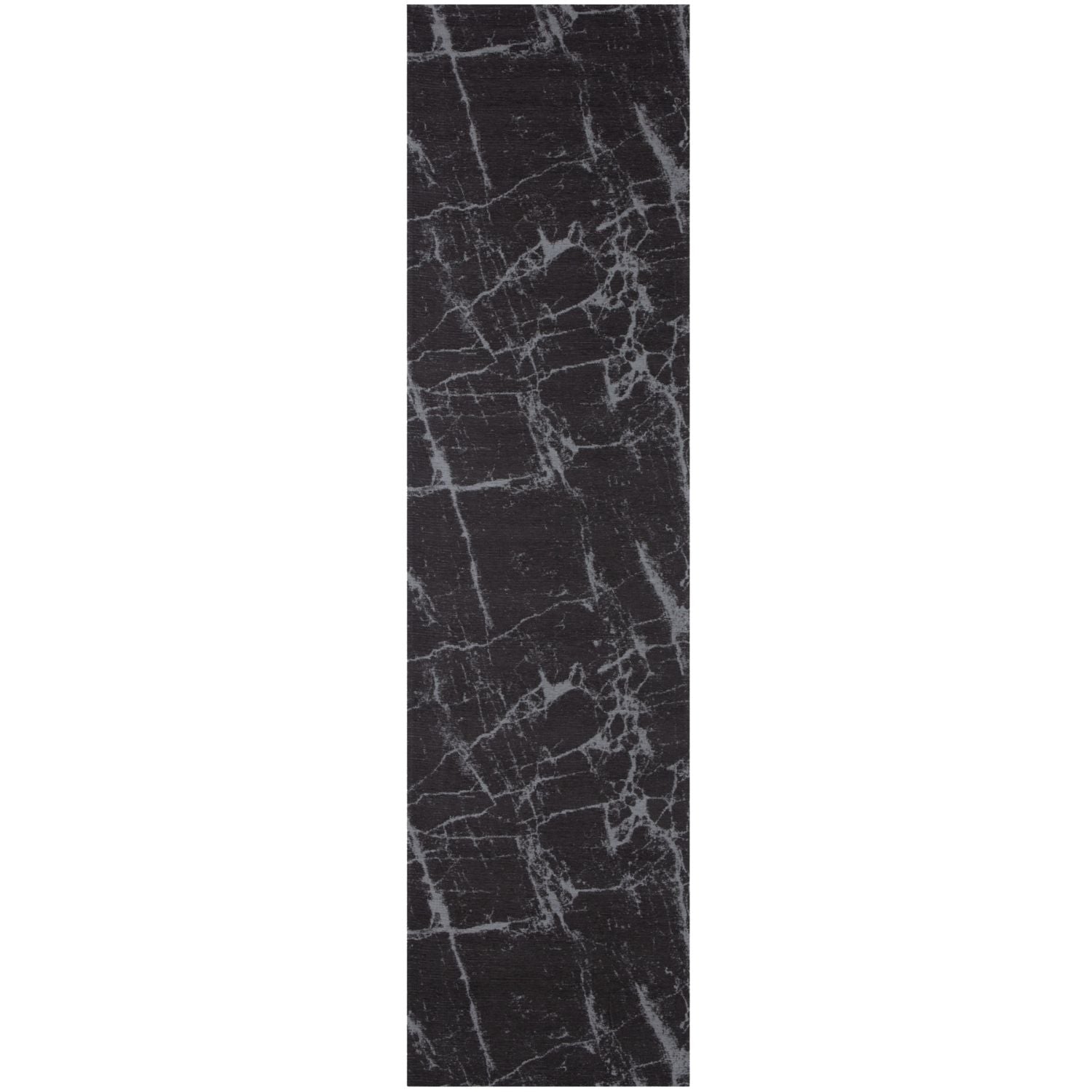 Washable Dark Grey Rug 80X300 cm