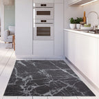 Washable Dark Grey Rug