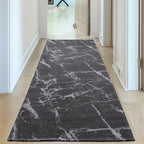 Washable Dark Grey Rug