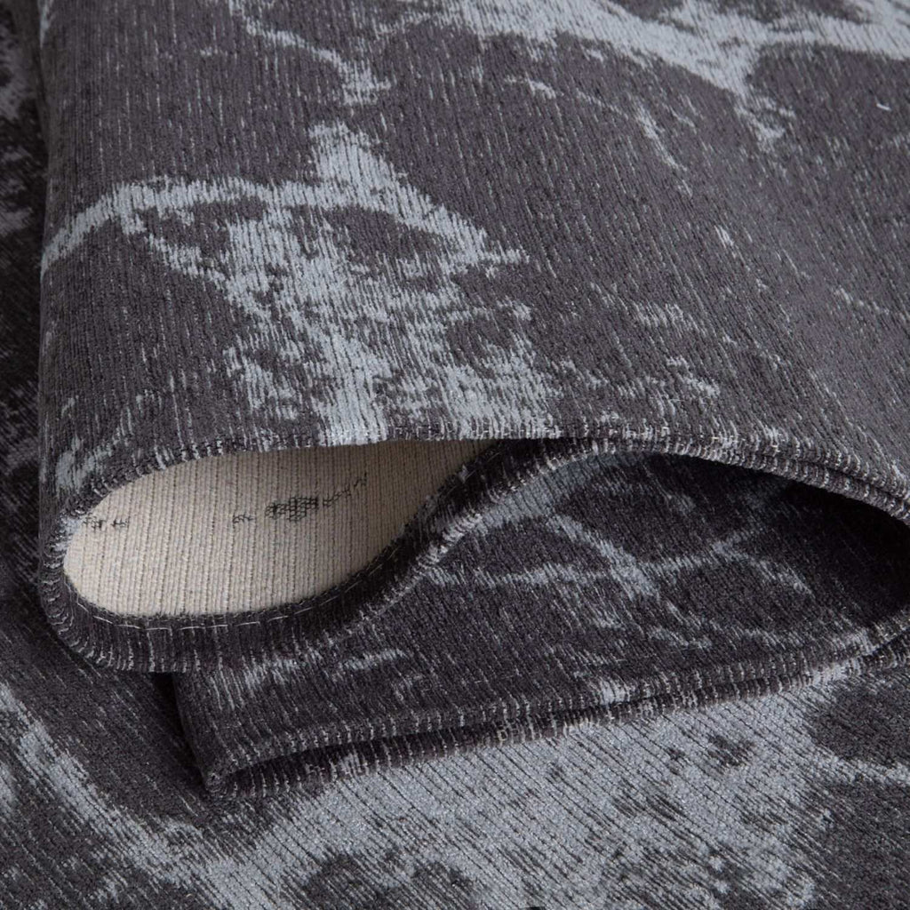 Washable Dark Grey Rug